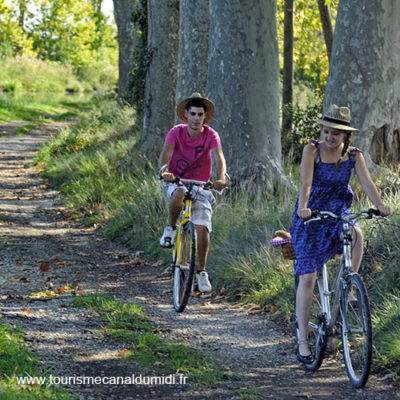 velo garrigue vigne canal du midi