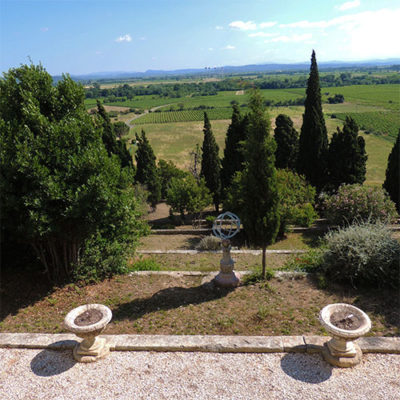 Terrasses du château de Paraza