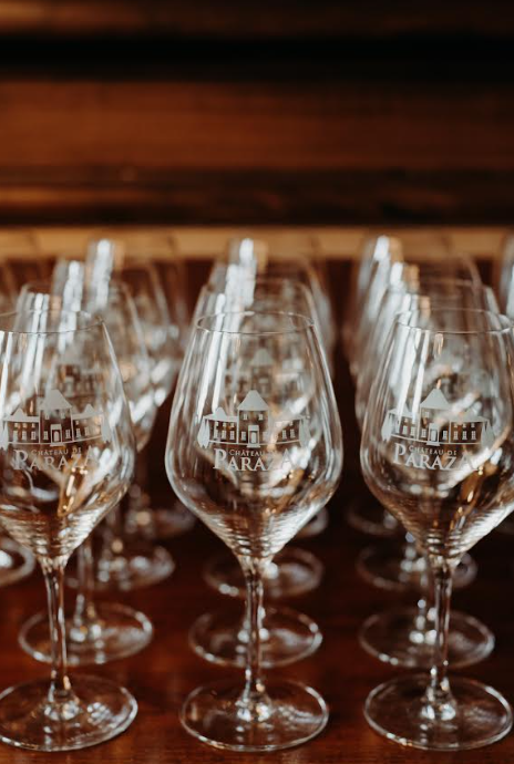 dégustation de vin au caveau du château de paraza